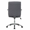 Global Industrial High Back Fabric Task Chair, Charcoal Gray, Fixed Arms, High Back 695622GY